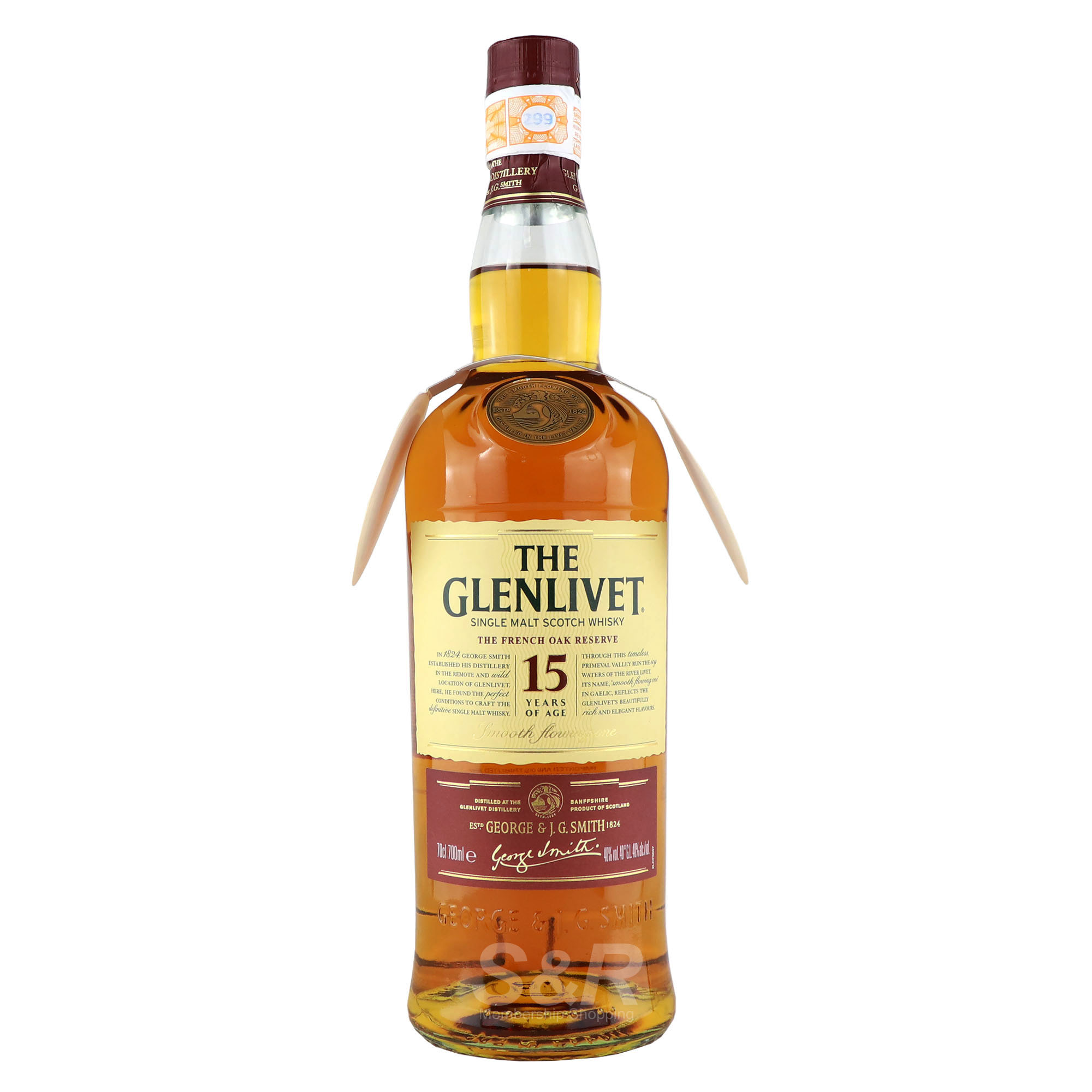 The Glenlivet Single Malt Scotch Whisky 15 YO 700mL The Glenlivet Single Malt Scotch Whisky 15 YO 700mL